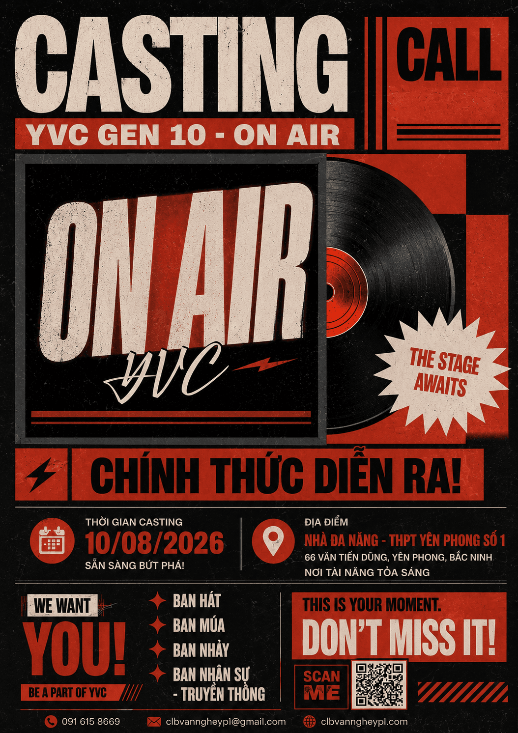Casting Call YVC Gen 10 – On Air